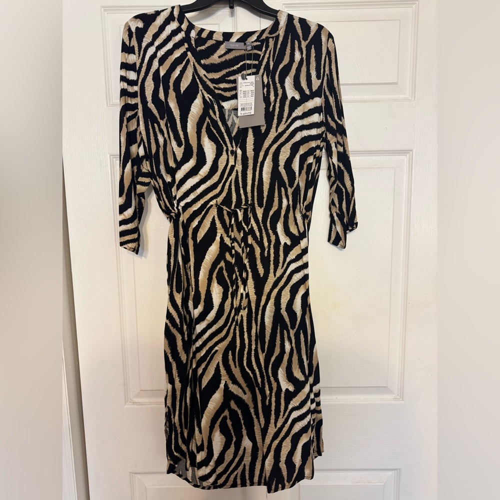 Elegant Zebra Print Dress